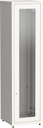 ITK Шкаф сетевой напольный LINEA E 33U 600х600мм стеклянная передняя дверь задняя металлическая серый