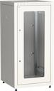 ITK Шкаф сетевой напольный LINEA E 18U 600х600мм стеклянная передняя дверь задняя металлическая серый