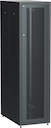 ITK Шкаф сетевой напольный LINEA E 42U 600х1000мм перфорированная передняя дверь задняя металлическая черный