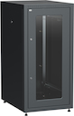 ITK Шкаф сетевой напольный LINEA E 18U 600х800мм стеклянная передняя дверь задняя металлическая черный