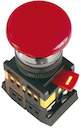 Кнопка AEAL22 "Грибок"с фиксацией красный d22мм 240В 1з+1р