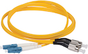ITK Оптический коммутационный переходной шнур (патч-корд), для одномодового кабеля (SM), 9/125 (OS2), FC/UPC-LC/UPC, двойного исполнения (Duplex), LSZH, 2м