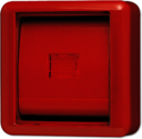 Крышка со стеклом – красная клавиша и красное окошко