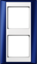 Рамка 2-кратная для серии Aplus; синий-белый