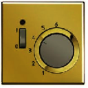 LS 990 Блеск золота Накладка термостата комнатного с выключателем(мех TR231U,TR241U)
