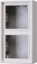 Коробка двойная LS990 для наружного монтажа (белая)