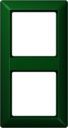 Рамка AS500 2 поста (универсальная, ударопрочная, зеленая)