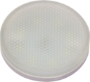 Лампа светодиодная (LED) «таблетка» GX53 8W матовая тепло-белая желтая 3000К