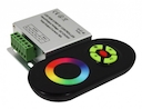 Контроллер RGB  ZC-3000RF BL  (-)  (черный) 12/24V 144/216Вт
