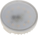 Лампа светодиодная (LED) «таблетка» d75мм GX53 100° 10Вт 220-230В матовая тепло-белая желтая 3000К