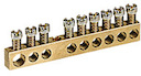 Клеммная колодка - крепятся винтами М4 - 1 x 6-25 мм² - 14 x 1,5-16 мм² - длина 122 мм