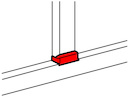Отвод плоский - для односекционных кабель-каналов DLP 50х105 - ширина профиля 80 мм - белый