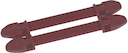Legrand Duplix Держатель маркеров 7символов (красный) (упаковка)