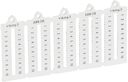 Viking 3 Листы с этикетками для клеммных блоков гориз формат шаг 5 мм цифры от 1 до 10