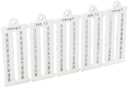 Viking 3 Листы с этикетками для клеммных блоков гориз формат шаг 5 мм цифры от 201 до 300