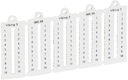 Листы с этикетками для клеммных блоков Viking 3 - вертикальный формат - шаг 5 мм - цифры от 1 до 10