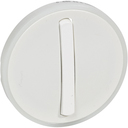 Celianе Лицевая панель 1-клавишного "тонкого" выключателя с кольцевой подсветкой, белая