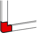 Metra Угол плоский для мини-канала 15x10 мм