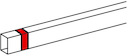 Накладка на стык - для мини-каналов Metra - 24x14