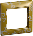 Рамка 1 пост Valena (универсальная, золото барокко)
