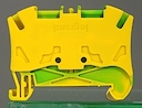 Пружинная клемма Viking 3 - заземляющая - однополюсная - 2 проводника - шаг 6 мм - желто-зеленый