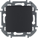 Legrand Inspiria 673693 переключатель кнопочный одноклавишный для скрытого монтажа, цвет "Антрацит", номинальный ток 6 А, напряжение ~250В