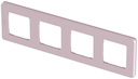 Legrand Inspiria 673964 рамка декоративная универсальная, 4 поста, для горизонтальной или вертикальной установки, цвет "Розовый"