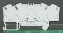 Пружинная клемма Viking 3 - однополюсная - 4 проводника - шаг 6 мм - серый
