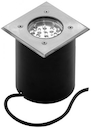 LL LED MODO 12K/H Светильник встраиваемый в грунт, серебро, 1,2W, 12 LED, IP65