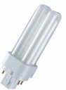 Лампа люминесцентная компактная Dulux D/E 18W/830 тепл. белый G24q-2