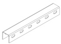 Профиль монтажный U-образный с боковой перфорацией 50х50х3000 (2 мм) (горячий цинк)
