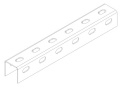 Профиль монтажный U-образный перфорированный 40х40х3000 (2 мм) (неоцинк.)