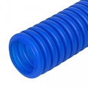 Труба ПНД гофрированная, d32мм, защитная, для МПТ (пешель), синяя, (), бухта 25м