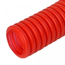 Труба гофрированная ПНД защитная для МПТ (пешель) красная д63/50,6 (15м/360м уп/пал) Промрукав