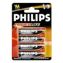 Элемент питания Philips LR6-4BL POWERLIFE (48/864/17280)