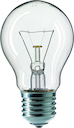 Standard A-shape clear - Standard-shaped incandescent lamp - Метка энергоэффективности (EEL): E