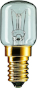 Appliance Oven Tubular - Incandescent lamp tube-shaped - Метка энергоэффективности (EEL): E - Коррелированная цветовая температура (ном.): 2700 K