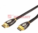 Шнур  Luxury  HDMI - HDMI  gold  1.5М  шелк  золото 24к  с фильтрами  (блистер)  REXANT