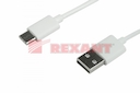 Шнур USB 3.1 type C (male) - USB 2.0 (male) белый 1M