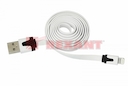 USB кабель для iPhone 5/6/7 моделей slim шнур плоский 1М белый (предлагаем 18-1977)