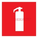 Знак пожарной безопасности "Огнетушитель"100*100 мм Rexant, стоимость за 1шт ( в упаковке 5шт)
