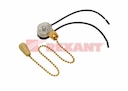 Выключатель для настенного светильника c проводом и деревянным наконечником,  gold  REXANT