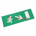 Наклейка для аварийного светильника  "Направление к эвакуационному выходу направо вниз" REXANT 