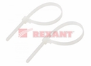 Стяжкa нейлоновая многоразовая 200 x 7,5 мм, белая (упак. 100 шт)  REXANT