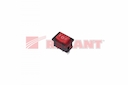Выключатель клавишный 250V 6А (3с) ON-OFF-ON красный  с нейтралью  Mini  (RWB-205, SC-768)  REXANT