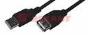 Шнур  USB-A (male) - USB-A (female)  1.8M  черный  GOLD  с ферритами  REXANT
