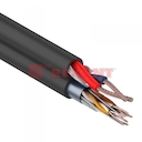 Мульти-кабель FTP 4x2x0,50 мм, cat 5e +2х0,75мм², (бухта 200м), черный  REXANT   