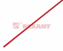 Термоусадка   1,0 / 0,5 мм, красная (упак. 50 шт. по 1 м)  REXANT