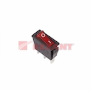 Выключатель клавишный 250V 15А (3с) ON-OFF красный  с подсветкой (RWB-404, SC-791, IRS-101-1C)  REXANT
