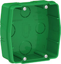 Коробка Blanca для силовых розеток (вертикальная, с/у, зеленая)